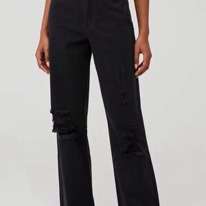 Show Me Your MuMu Black Distressed Flare Jeans
